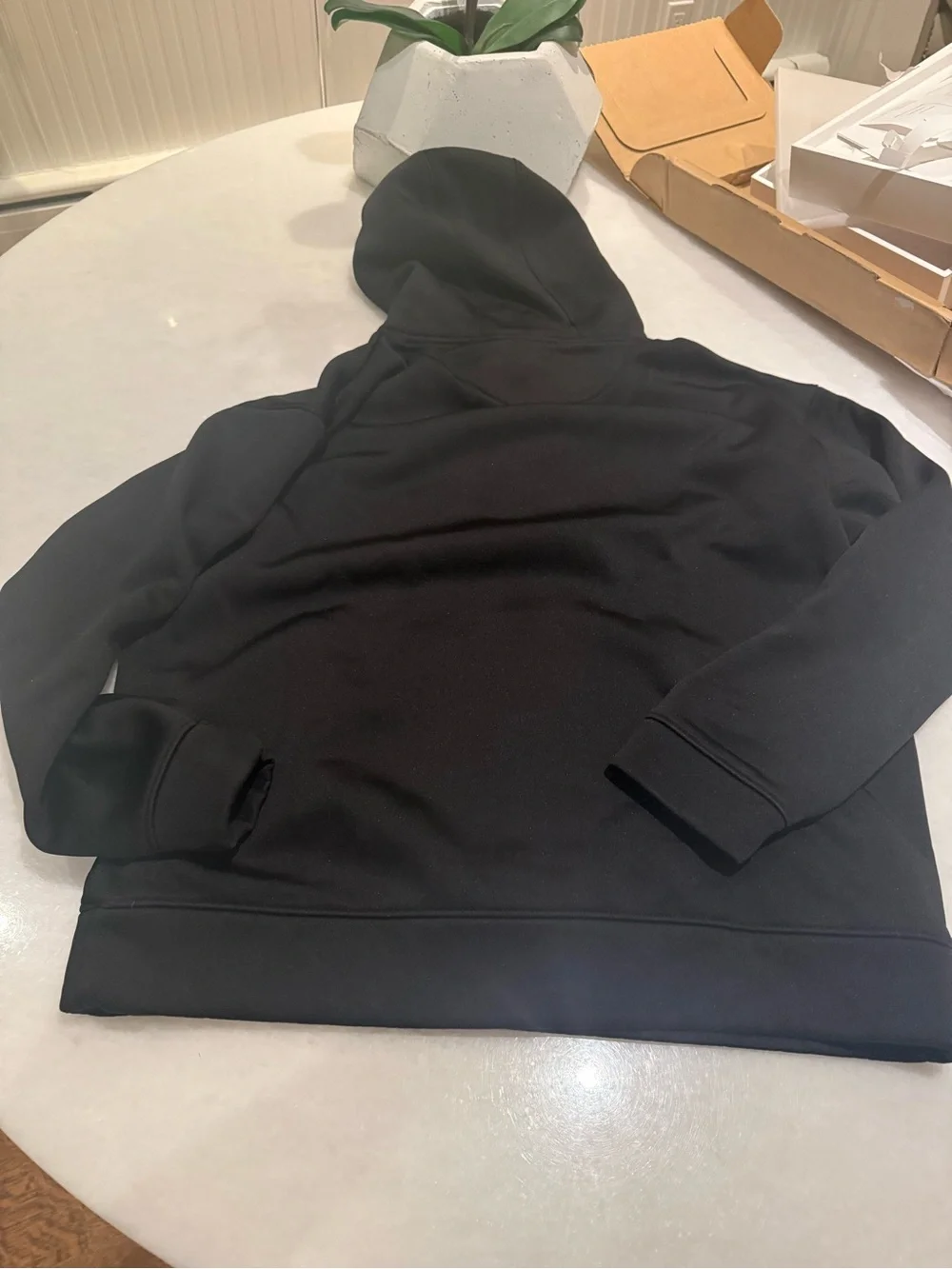 ASU Black Hooded Sweatshirt with Maroon & Gold Lettering